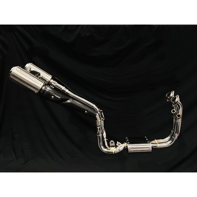 CFMoto 450SR SS High-Mount Stainless Steel Exhaust System