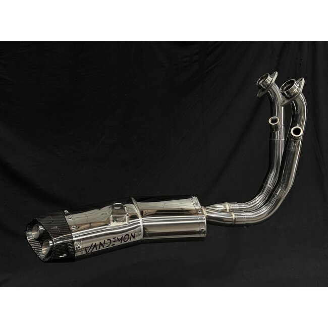 CFMoto 450NK Low-Mount Polished Stainless Steel Exhaust System