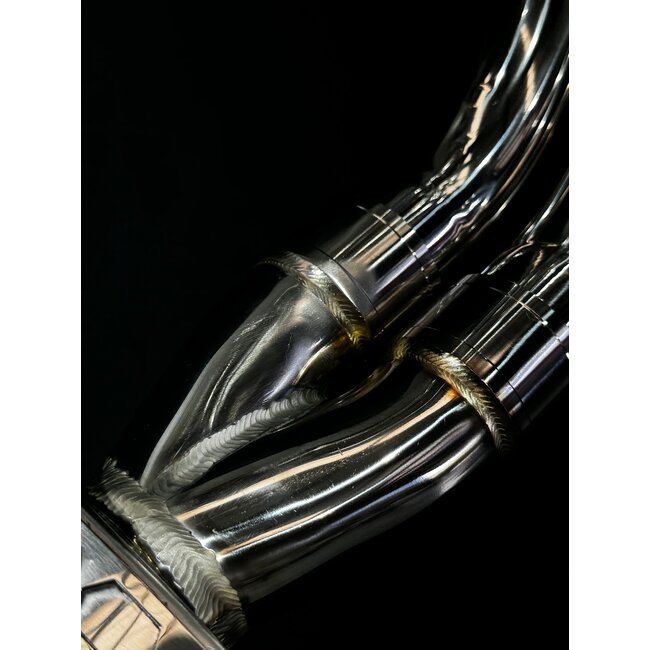 Vandemon Performance CFMoto 450NK Low-Mount Polished Stainless Steel Exhaust System