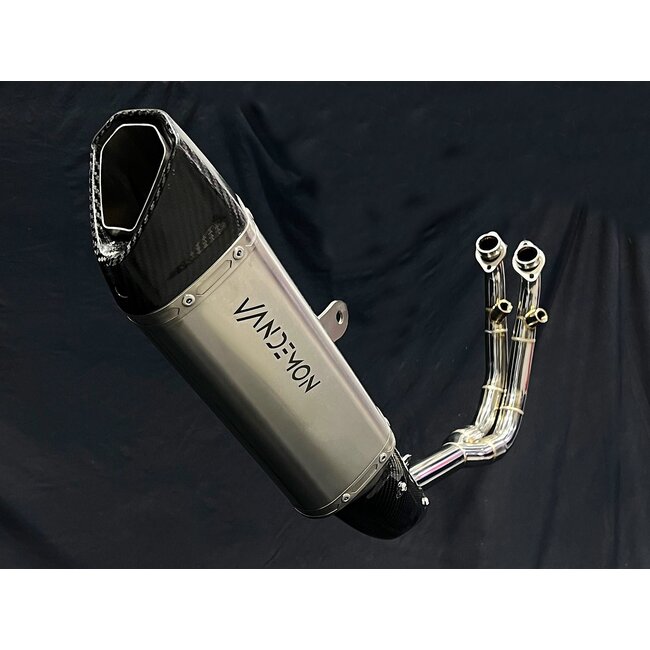 CFMoto 450SR Stainless Steel + Titanium Race Exhaust System