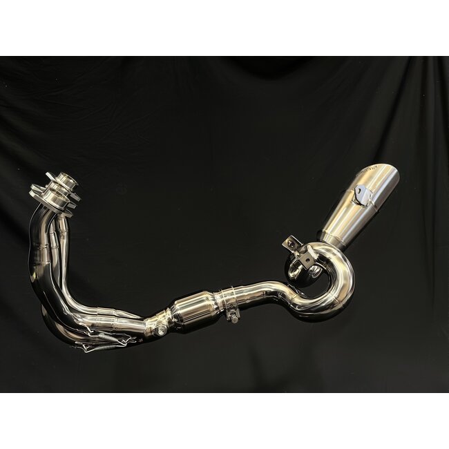 CFMoto 675SR-R / 675SR-S / 675NK Slash-Cut Low-Mount Titanium Exhaust System