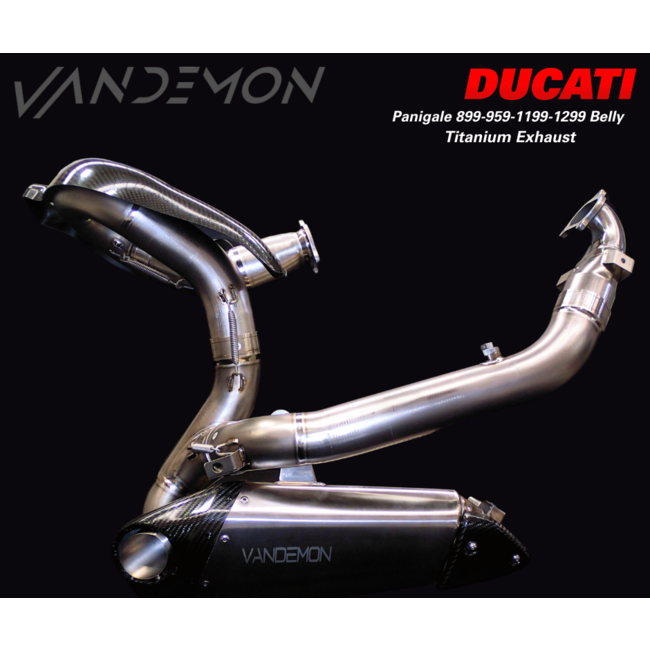 Ducati Panigale 899 / 959 / 1199 / 1299 SP/R Down Under Titanium Uitlaatsysteem 2011–2018