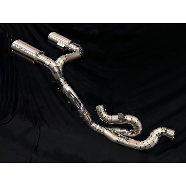 Ducati Panigale V4 / Streetfighter V4 Hooggeplaatst Titanium Slip-On Uitlaatsysteem