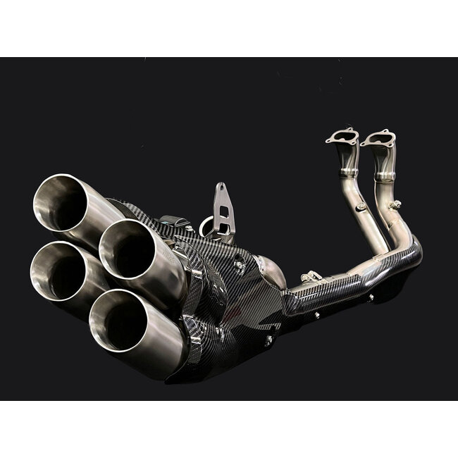 Ducati Diavel V4 Quattro Bimodal Stealth Titanium Uitlaatsysteem 2023–2024