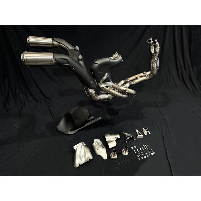 Ducati Panigale V4 / Streetfighter V4 Hochgelegte Volltitans Auspuffanlage