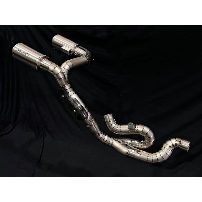 Ducati Panigale V4 / Streetfighter V4 Hooggeplaatst Titanium 3/4 Slip-On Uitlaatsysteem 2023–2024