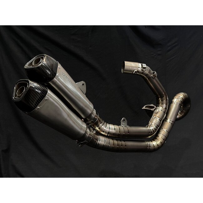 Ducati Diavel 1200 Split Pulse Vandemon 2-in-2 Titanium Uitlaatsysteem