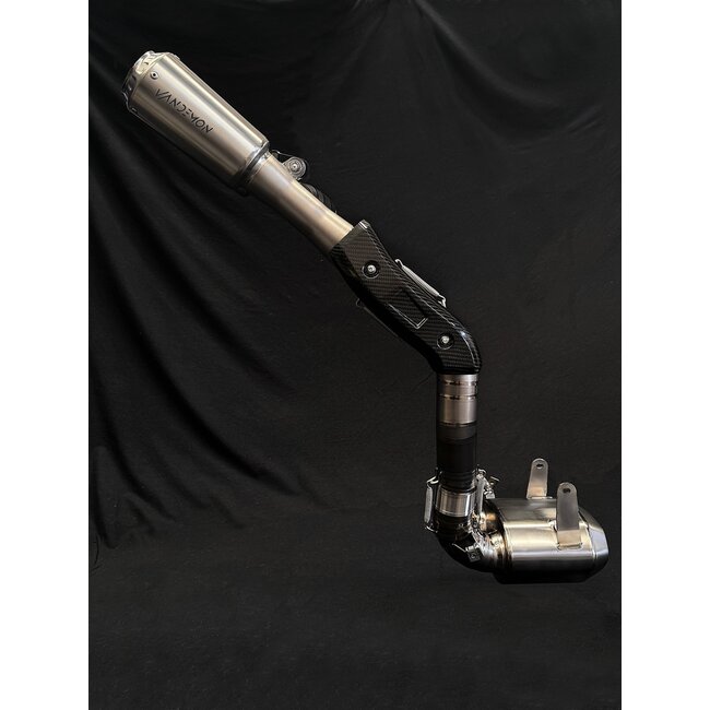 Ducati Panigale V2 / Streetfighter V2 955 Vandemon High Mount Titanium Slip-On Dempers