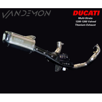 Ducati Multistrada 1200 / 1260 Vandemon Valved Full Titanium Exhaust System