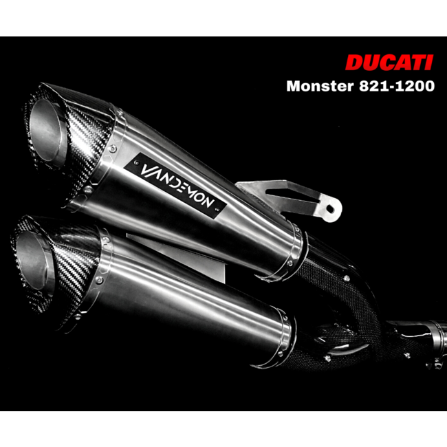 Ducati Monster 1200S / RR Vandemon Volledig Titanium Uitlaatsysteem 2014–2020