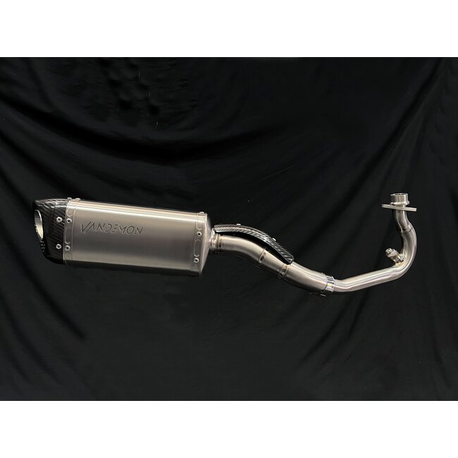 Italjet Dragster 125 / 200 Vandemon Volledig Titanium Uitlaatsysteem