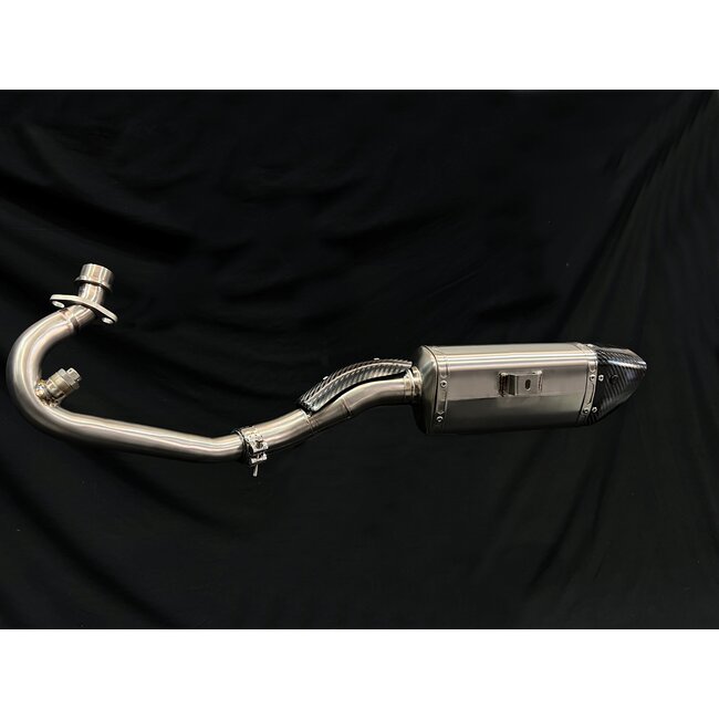 Italjet Dragster 125 / 200 Vandemon Volledig Titanium Uitlaatsysteem