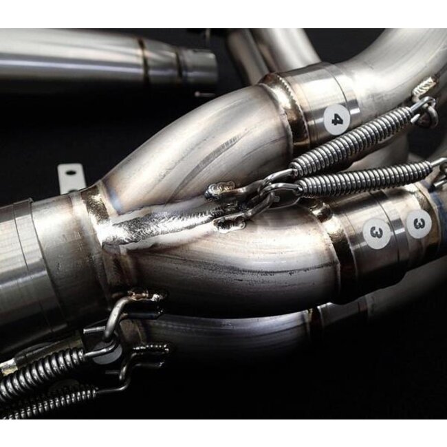 Kawasaki Ninja H2 / H2R Vandemon Brushed Volledig Titanium Uitlaatsysteem