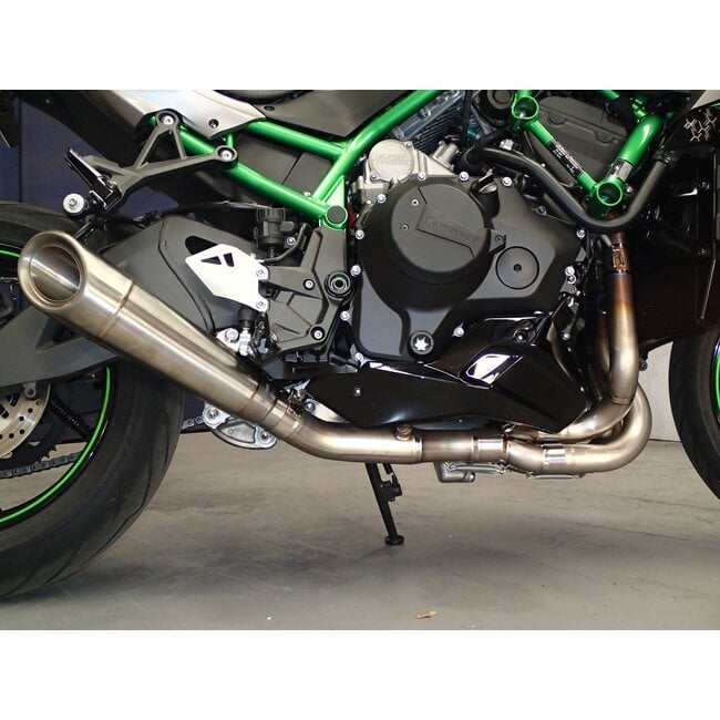 Kawasaki Ninja ZH2 Vandemon Brushed Full Titanium Exhaust System