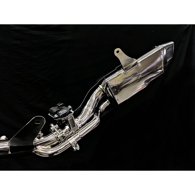 Kawasaki H2 SE / SX Vandemon Elektronisch Titanium Uitlaatsysteem met Klep 2018–2025