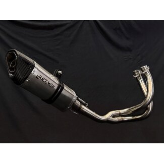 Kawasaki Z650 Vandemon Edelstahl Komplett-Auspuffanlage