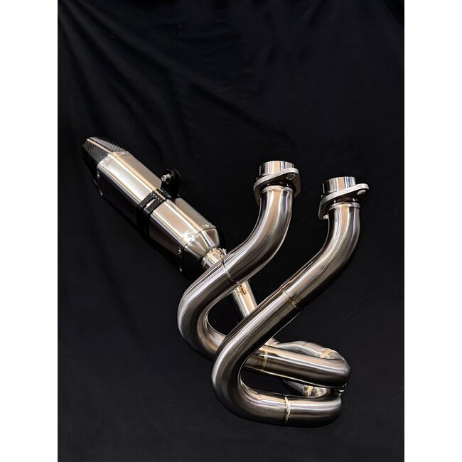 Kawasaki Z650 Vandemon Edelstahl Komplett-Auspuffanlage