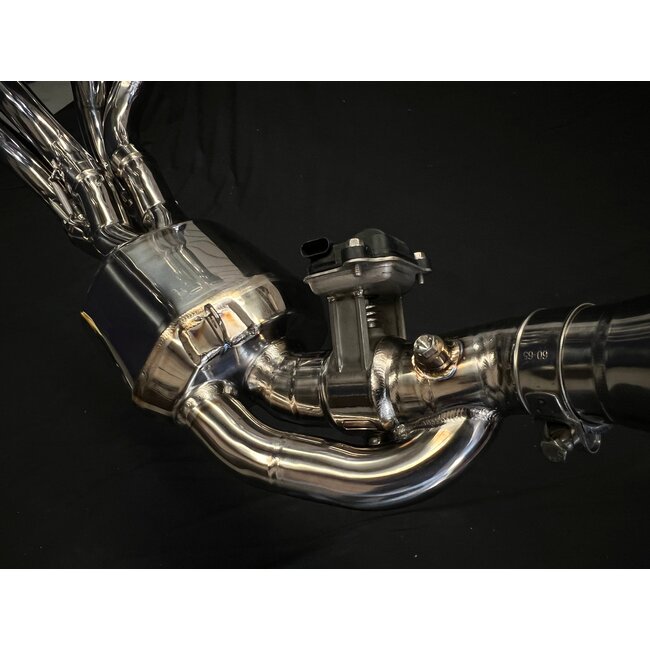 Kawasaki ZH2 Vandemon Bimodal Stealth Titanium Exhaust System with H2R Muffler