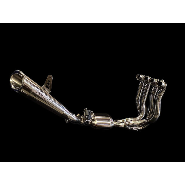 Kawasaki H2 / H2R Vandemon Bimodal Stealth Titanium Uitlaatsysteem met Elektronische Klep