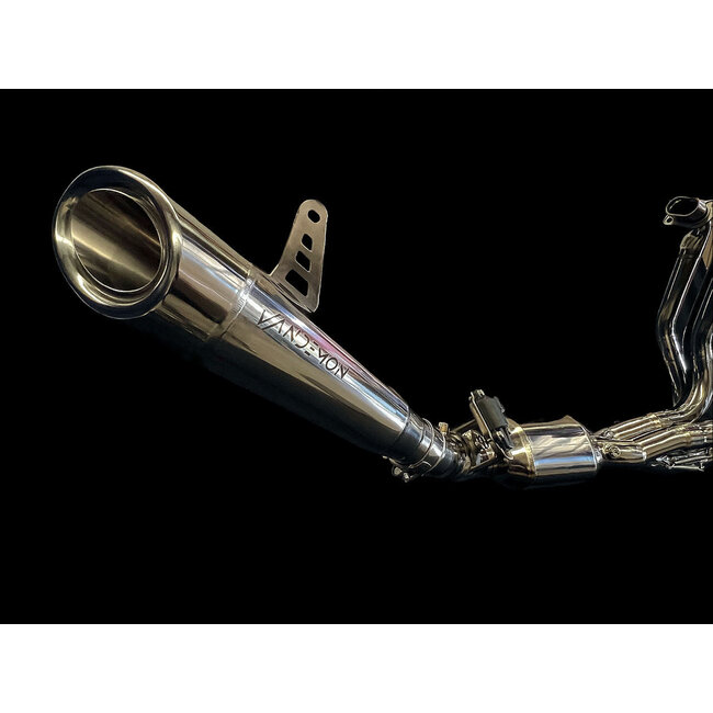Kawasaki H2 / H2R Vandemon Bimodal Stealth Titanium Uitlaatsysteem met Elektronische Klep