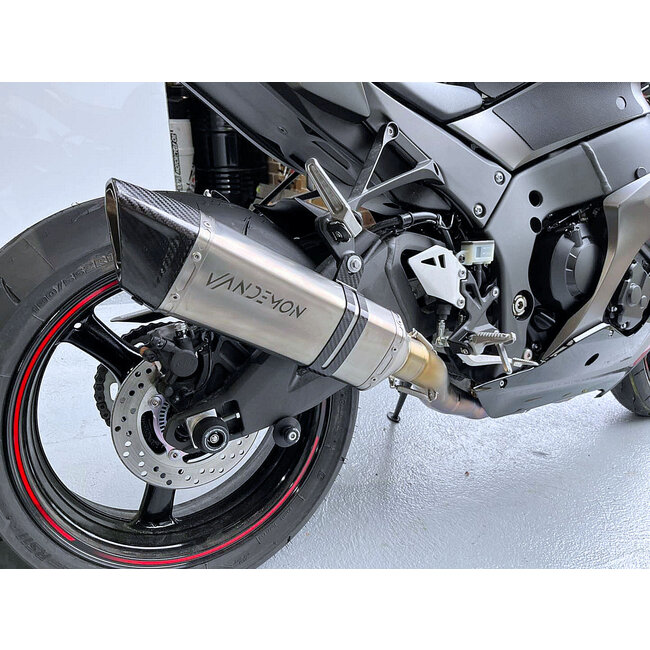 Kawasaki ZX10R / ZX10RR Vandemon Volledig Titanium Uitlaatsysteem met Carbon Fibre Demper 2011–2025
