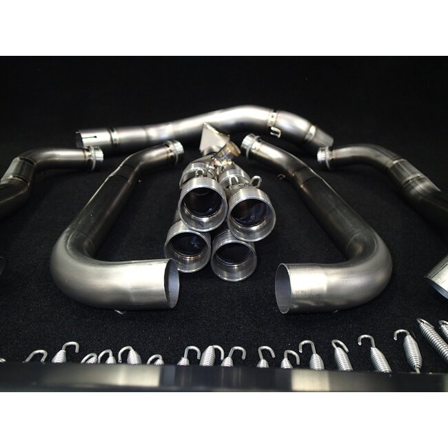 Kawasaki Z1000 / SX Vandemon Volledig Titanium Uitlaatsysteem met Enkele Titanium Demper