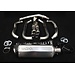 Kawasaki Z1000 / SX Vandemon Volledig Titanium Uitlaatsysteem met Enkele Titanium Demper