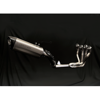 Kawasaki Z1000SX Vandemon Titanium Brushed Exhaust System with Single Titanium Muffler (2014–2024)