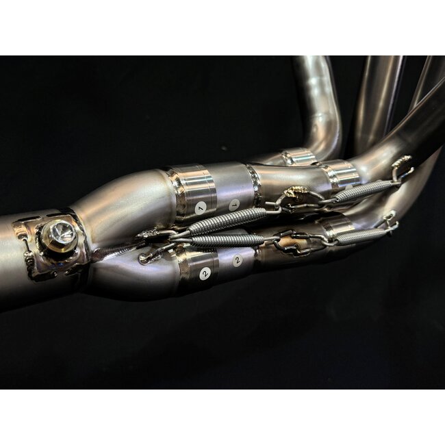 Kawasaki Z1000SX Vandemon Titanium Brushed Uitlaatsysteem met Enkele Titanium Demper (2014–2024)