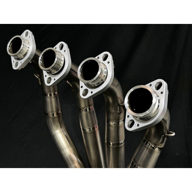 Kawasaki Z1000 Vandemon Dual Titan Komplett-Auspuffanlage mit Carbonfaser Schalldämpfer