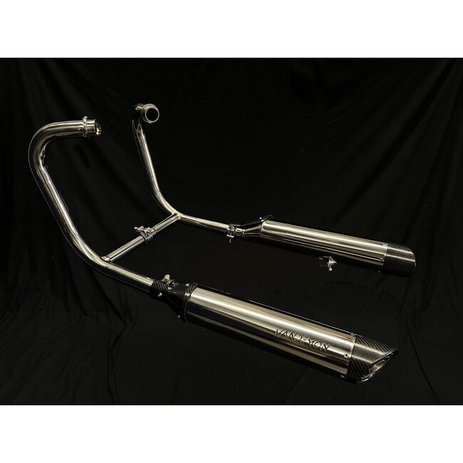 Vandemon Performance Triumph Bonneville Bobber & Speedmaster 1200 Polished Titanium Exhaust (2017–2023)