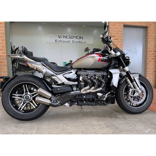 Vandemon Performance Triumph Rocket 3R & GT 2500 Bimodal Stealth Titanium Slip‑On Mufflers