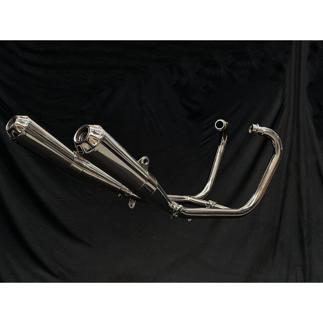 Vandemon Performance Triumph Speed Twin 1200 Volledig Polished Titanium Uitlaatsysteem