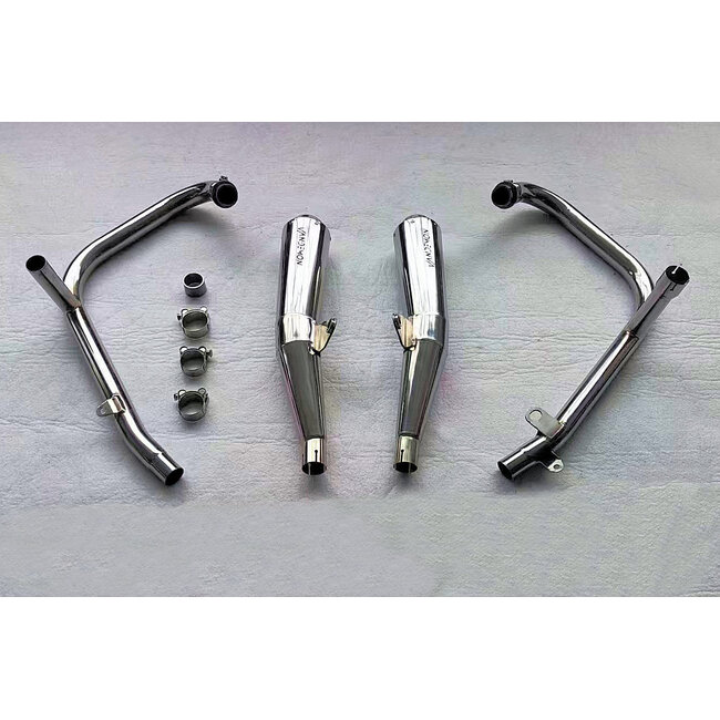 Vandemon Performance Triumph Speed Twin 1200 Full Polished Titanium Exhaust System
