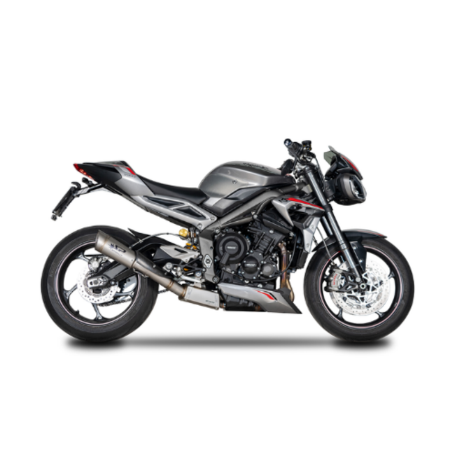 Spark 3/4 kit Hoge Bevestiging: RVS Box + GRID-O Demper Triumph Street Triple 765 (RS/R/S) (2020-2022)