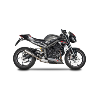 Spark 3/4 kit Hoge Bevestiging: RVS Box + MotoGP Demper Triumph Street Triple 765 (RS/R/S) (2020-2022)