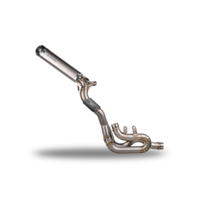 Spark 3/4 kit: RVS Pijp + 2 Rectangular Dempers Ducati Panigale V4(R/S) (2018-2024)