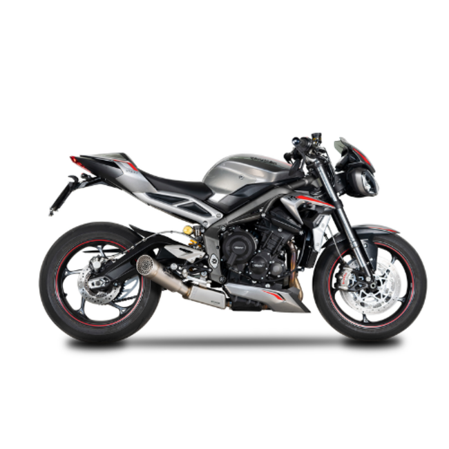 Spark 3/4 kit STD mounting: RVS Box + GRID-O Demper Triumph Street Triple 765 (RS/R/S) (2020-2022)