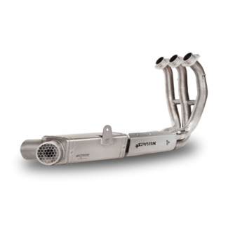 Spark EURO 5 Full System: RVS Voorbochten + Katalysator + Demperbox MotoGP grid Yamaha MT-09/Tracer 9/XSR 900 (2021-2024)