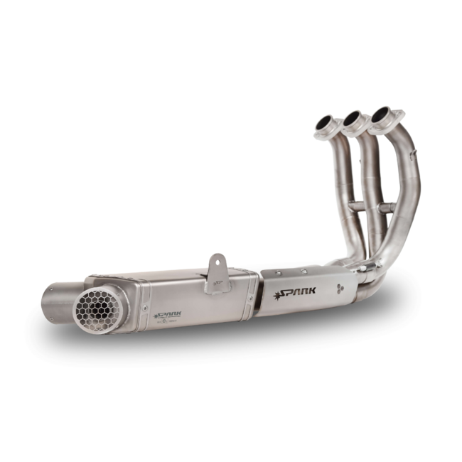 Spark EURO 5 Full System: RVS Voorbochten + Katalysator + Demperbox MotoGP grid Yamaha MT-09/Tracer 9/XSR 900 (2021-2024)