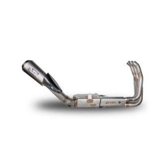 Spark EURO 5 HIGH Mount Full System: RVS + katalysator + BOX en MotoGP demper Yamaha MT-09 (2021-2024)