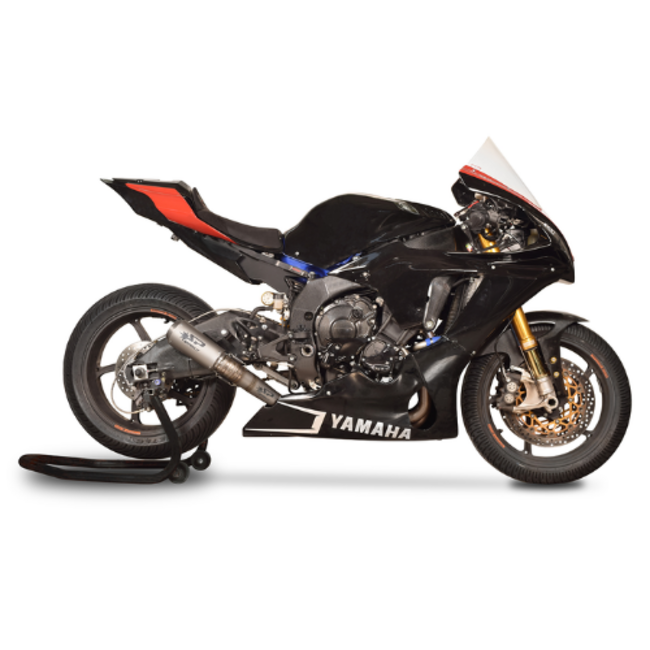 Spark RACING Full System: TITANIUM bochten + MotoGP demper Yamaha YZF R1 (2015-2024)