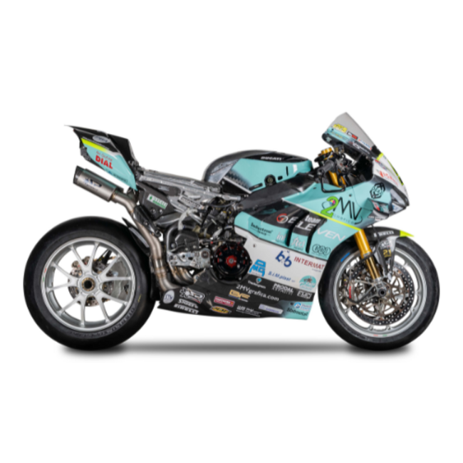 Spark WSBK Full System Kit: TITANIUM Voorbochten + 2 DYNO Dempers Ducati Panigale V4/R/S (2018-2024)
