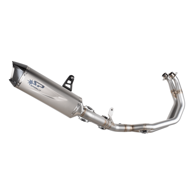 SPARK Exhaust Spark Force Evo Racing-Komplettanlage (AISI 304 Edelstahl-Krümmer + Titan-Schalldämpfer mit Carbon-Endkappe) Yamaha YZF-R7 (2021-2026)
