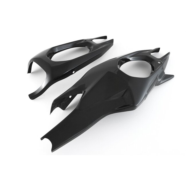 FULLSIX Carbon FullSix Carbon SWINGARM COVERS - SET Ducati Panigale V4/V4S/Tricolore & Streetfighter V4/V4S (2025-) - 200 Plain Glossy (MD-V425-C17)