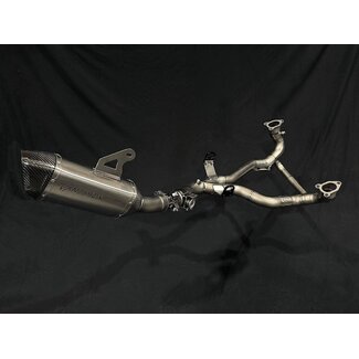 Vandemon Performance BMW R1300GS / GSA titanium uitlaatsysteem met OEM klepfunctie (2023-2024)