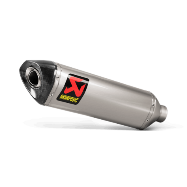 Akrapovic slip-on TITANIUM Track Day lange demper - 60mm aansluiting