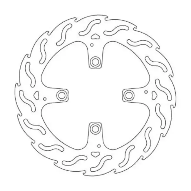 Moto-Master Moto-Master Remschijf Flame 245mm 110557. Ducati  Wordt geleverd per enkele schijf.
