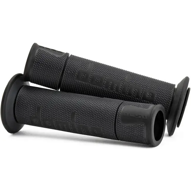 A450 DOMINO UNIVERSAL RACING PAIR GRIPS ANTHRACITE / BLACK