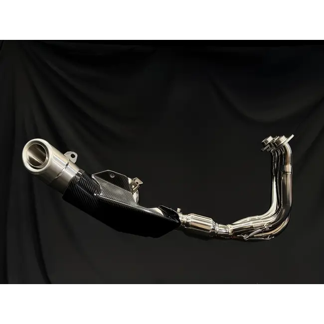 CFMoto 675SR-R / 675SR-S / 675NK Slash-Cut Laaggeplaatst Titanium Uitlaatsysteem